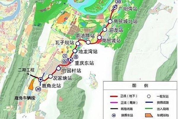 地铁24号线一期鹿角车辆段破土动工